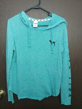 Victoria's Secret PINK Teal Knit Pullover